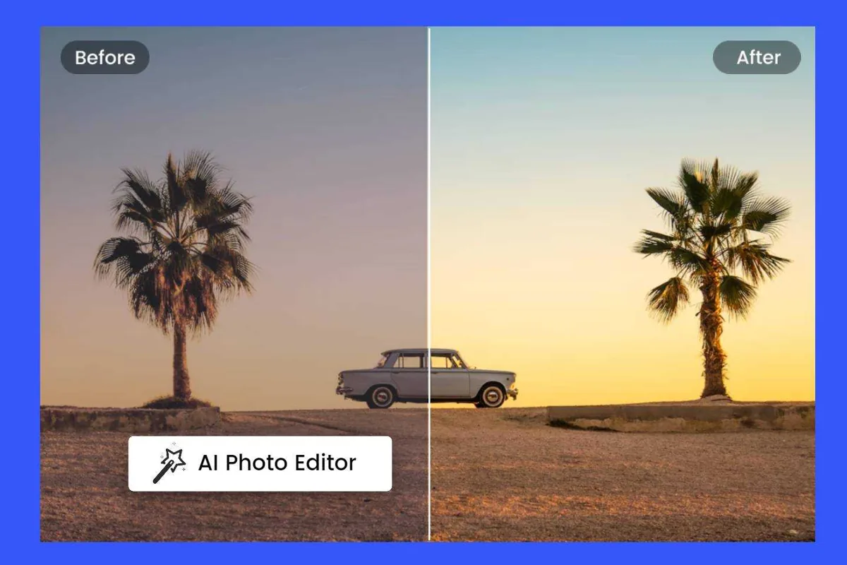 Fotor AI photo editing example
