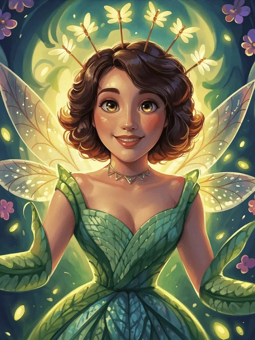 Character illustration example from Ideogram